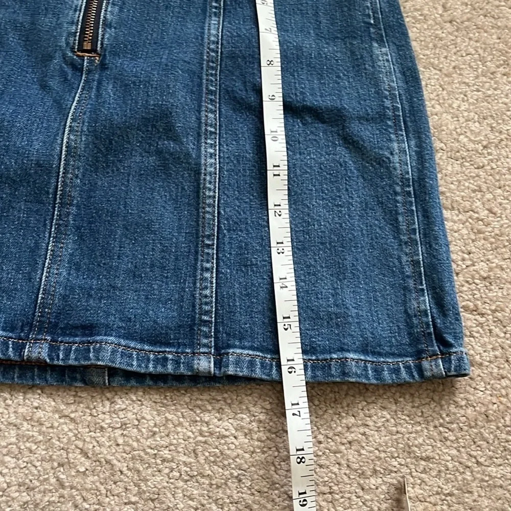 “J.Crew: A-Line Jean Skirt size 0”